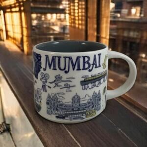 Starbucks Mumbai Been There Series Mug 14 oz Coffee Cup India Collectible EUC